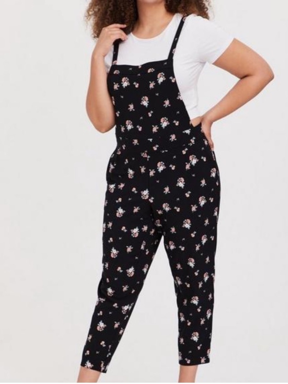 Torrid Floral Ditsy Overalls